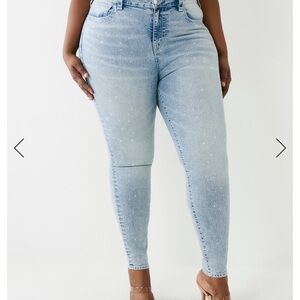 Plus Crystal Jennie High Rise Skinny Jean, Size 38